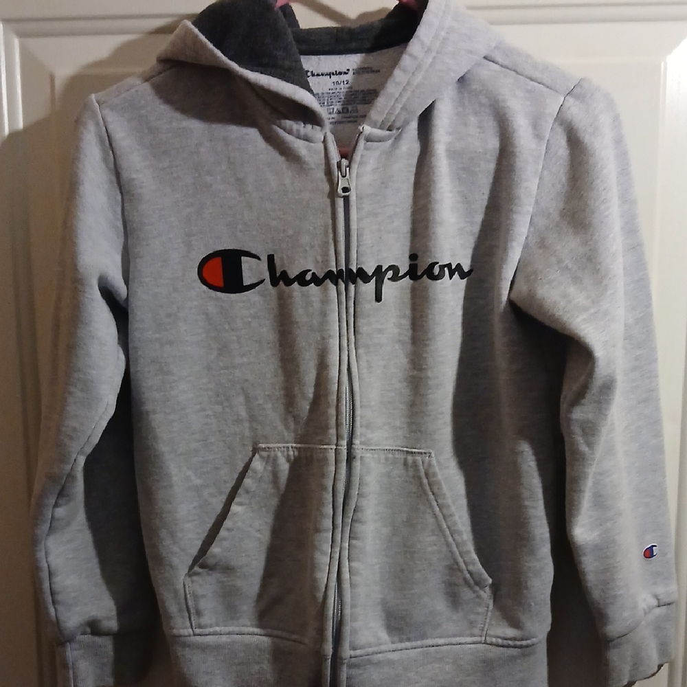 Champion Kids Gray Zip-Up Hoodie